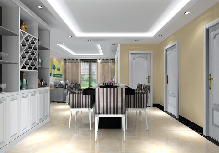 金艾陶家裝:井岡山和諧家園安置小區130㎡現代風格裝修鑒賞