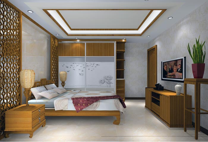 金艾陶家裝:井岡山和諧家園安置小區130㎡中式風格裝修鑒賞