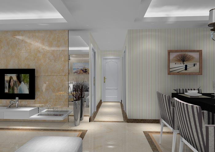 金艾陶家裝:佛山獅山上林苑91㎡簡約風格裝修鑒賞