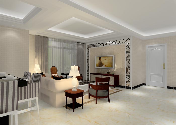 金艾陶家裝：佛山佛山容桂頤澳花園90㎡的簡歐風(fēng)格裝修鑒賞