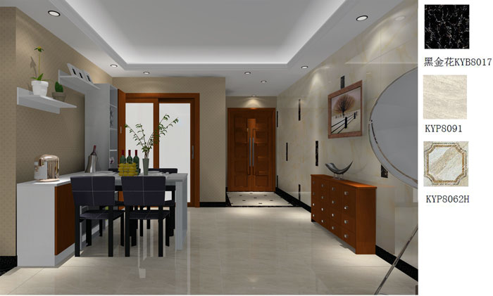 金艾陶家裝：佛山禪城怡翠晉盛花園91㎡的現(xiàn)代風格裝修鑒賞