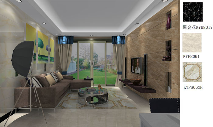 金艾陶家裝：佛山禪城怡翠晉盛花園91㎡的現(xiàn)代風格裝修鑒賞